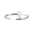 Simple CZ Waterdrop 925 Sterling Silver Adjustable Ring