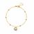 Bracelet en argent sterling 925 avec perles d'eau en forme de perles de printemps rondes