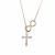 Classic CZ Cross Infinite 925 Collar de plata esterlina