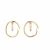 Simple CZ Circle 925 Sterling Silver Stud Earrings