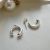 Hot U Shape Letters 925 Sterling Silver Stud Earrings
