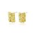 New Folding Paper Square 925 Sterling Silver Stud Earrings