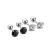 Office 4 Prong Round CZ 925 Sterling Silver Stud Earrings