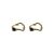 Women Black Heart Irregular 925 Sterling Silver Hoop Earrings