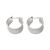 Office Wide Circle Drawing 925 Sterling Silver Hoop Earrings