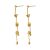 Elegant Stick Beads Tassels 925 Sterling Silver Dangling Earrings