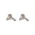 New Irregular Bow-knot 925 Sterling Silver Stud Earrings