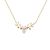 Friend's Waterdrop CZ Shell Pearls Christmas Elk 925 Sterling Silver Necklace