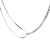 Fashion Curb Snake Chain Splicing 925 Sterling Silver Necklace