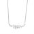 Honey Moon CZ Ear of Wheat 925 Sterling Silver Necklace