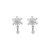 Christmas CZ Snowflakes 925 Sterling Silver Dangling Earrings
