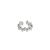 Office Irregular Oval Bubbles 925 Sterling Silver Non-Pierced Earring(Single)