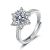 Holiday Moissanite CZ Snowflake 925 Sterling Silver Adjustable Ring
