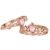 Women Pink CZ Plum Blossom Flower Branch 925 Sterling Silver Adjustable Stacker Ring