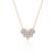 Gift CZ Four Leaf Clover Heart Double Use 925 Sterling Silver Necklace
