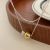 Fashion Bicolor Round Ball 925 Sterling Silver Necklace