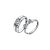 Fashion CZ Heart Bow-Knot 925 Sterling Silver Adjustable Promise Ring