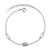 Modern CZ Tiny Tube Circle 925 Sterling Silver Bracelet