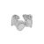 2022 New Hot Irregular Epoxy Stones 925 Sterling Silver Adjustable Ring