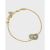Girl Round Natural Moonstone Aquamarine 925 Sterling Silver Bracelet