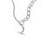 Asymmetry No Plating OT Lock Chain 925 Sterling Silver Necklace