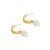 Elegant Oval Natural Pearls 925 Sterling Silver Stud Earrings