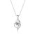 Gift Moissanite CZ Irregular Heart 925 Sterling Silver Necklace