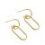 Fashion Hollow Geometry Annular 925 Sterling Silver Dangling Earrings