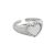 Girl Heart Mother of Shell 925 Sterling Silver Adjustable Ring