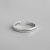 Vintage Double Layer Simple 925 Sterling Silver Adjustable Ring
