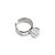 Party Round Natural Crystal Ball 925 Sterling Silver Adjustable Ring