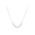 Women Five Created Pearls Twisted Chain 925 Sterling Silver Necklace
