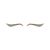 Fashion CZ S Shape Leaves 925 Sterling Silver Stud Earrings
