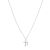 Holiday Mother Child CZ Cross 925 Sterling Silver Necklace
