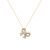 Honey Moon Hollow CZ Bow-knot 925 Sterling Silver Necklace