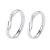 Fashion CZ Double Layers Cross 925 Sterling Silver Adjustable Promise Ring