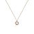 Cirl CZ Garland Circle 925 Sterling Silver Necklace
