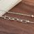 Vintage Irregular Bead Hollow Curb Chain 925 Sterling Silver Necklace