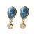 Elegant Blue Waterdrop CZ 925 Sterling Silver Dangling Earrings