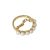 Fashion Shell Pearls Curb Chain CZ Flowers Bamboo 925 Sterling Silver Adjustable Ring