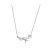 Women CZ Leaves Branch Casual 925 Sterling Silver Necklace