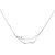 Beautiful CZ Double Layers Branch Wave 925 Sterling Silver Necklace