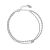 Fashion Double Layers Beads Curb Chain 925 Sterling Silver Bracelet