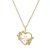 Beautiful Flowers Shell Pearl Hollow Heart 925 Sterling Silver Necklace
