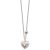Simple Heart Beads Curb Chain 925 Sterling Silver Necklace