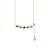 Colorful Waterdrop Zircon Smile 925 Sterling Silver Necklace