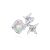 Colorful Round  Zircon Celestial Star 925 Sterling Silver Adjustable Ring