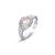 Fashion Colorful CZ Geometry Lines Cross 925 Sterling Silver Adjustable Ring