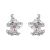 Halloween Holiday Magic Hat Ghost CZ 925 Sterling Silver Stud Earrings