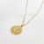 Korean Edition Jewelry 925 Sterling Silver Necklace Moon Design Gold Necklace Set Chain